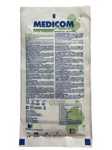 Medicom Premium Latex Powdered Surgical Gloves